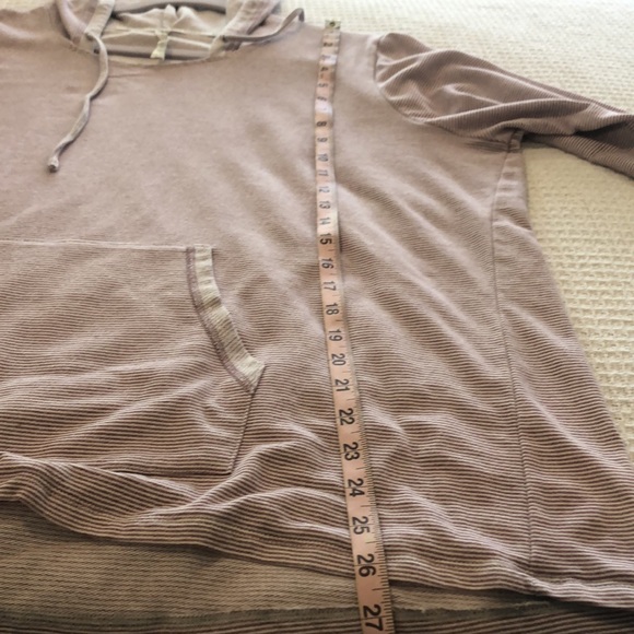 Reebok 1X Hoodie GUC Plum Pinstripe 3/4 sleeve - Picture 5 of 6